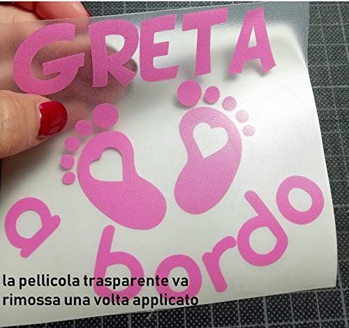 Stickeredo® Bimbo a bordo, adesivo auto bimbo bimba personalizzato