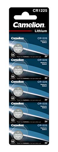 Camelion CR1225 - Confezione di 5 batterie a bottone