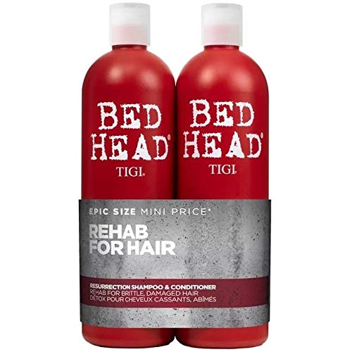 Tigi Bed Head Resurrection Tween Duo - Confezione da 2 x 750 ml (Shampoo riparatore 750 ml e Balsamo 750 ml)