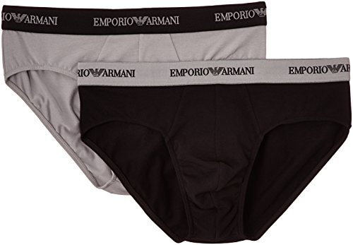 Emporio Armani Underwear - 111321CC717, Intimo da uomo, Multicolore (Nero/Grigio), Large (Taglia produttore: L)