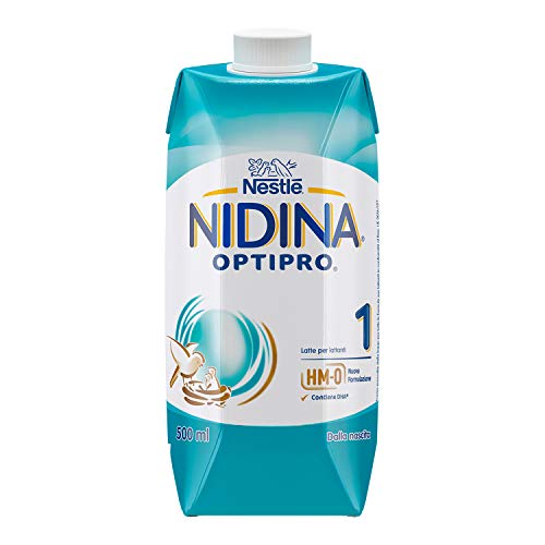 Nestlé Nidina OPTIPRO 1 HM-O Latte Liquido per Lattanti (dalla nascita), 12 Brick da 500 ml