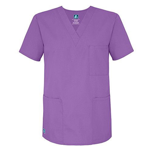 Uniforme mediche unisex Top infermiera abbigliamento professionale – 601 – Lavanda – 3 X