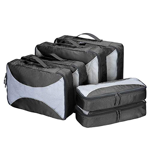 G4Free 3/6/7pcs Packing Cubes Organizzatore di Valigie Borsa Porta Abiti Pieghevoli Borsone per Scarpe Cubi da Imballaggio per Abbigliamento Bagagli Set da Viaggio