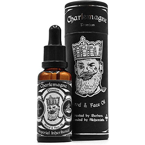 Charlemagne Beard Oil - VINCITORE DI DIVERSE PROVE DI CONFRONTO - 30 ml di profumo di vaniglia e tabacco 100% vegano - Cura della barba