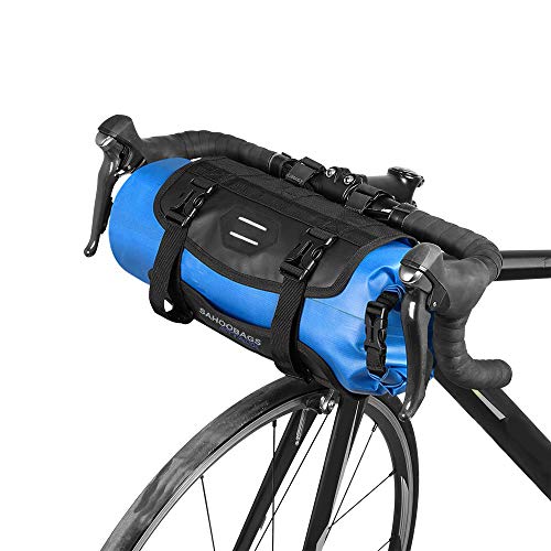 Lixada Borsa per Manubrio MTB Bici da Strada 3L-7L Regolabile con Chiusura a Rullo Impermeabile Borsa Anteriore per Bicicletta