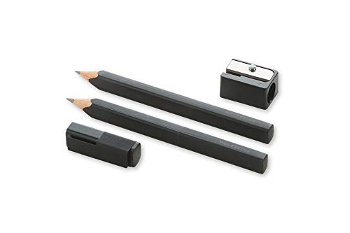 Set black pencils - 2 pencils, 1 sharpener