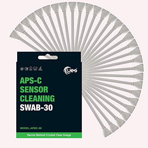 UES APSC-30 - Tamponi di pulizia per sensori APS-C per fotocamere digitali DSLR o SLR (30 x 16 mm)