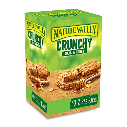 Nature Valley Crunchy Granola Bars Oats 'n' Honey 40 Pack 2 Bars Per Pack