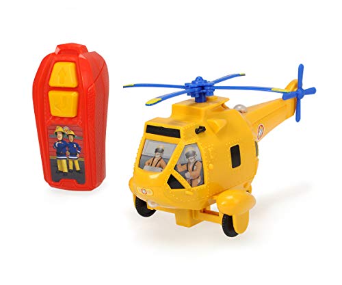 Dickie Toys Sam IRC Wallaby 2 - Elicottero giocattolo con telecomando a infrarossi, elica girevole, luce superiore
