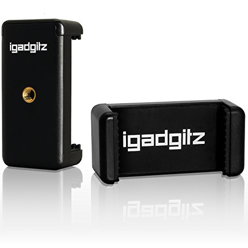 iGadgitz U3599 Adattatore di Fissaggio Supporto Pinza Clip Smartphone Universale Compatibile con treppiedi e Bastone Selfie Stick