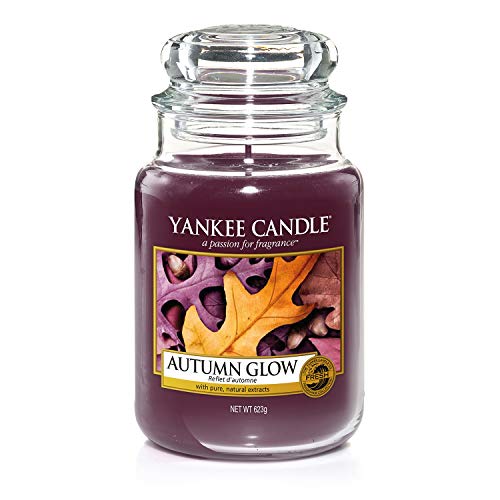 Yankee Candle Giara Autumn Glow Grande Candela Profumata, Viola(Incandescenza d'Autunno)