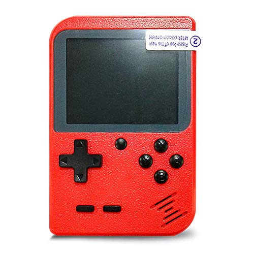 Flybiz Console di Gioco Portatile, Console retrò FC, Console di Gioco Retro LCD Classico da 3,0 Pollici, 400 Giochi Retro FC Game Player Console per Videogiochi con Carica USB per Bambini Amici(rosso)