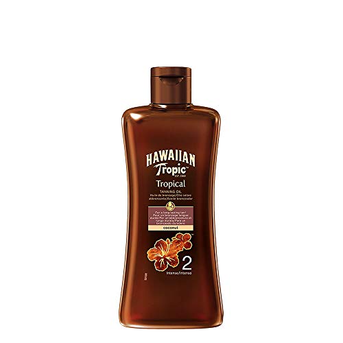 Hawaiian Tropic Tanning Oil Intense - SPF 2 - Olio Solare Abbronzante - 200 ml