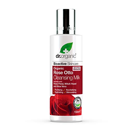 Dr.Organic Rose Otto Latte detergente organico per viso, 150 ml
