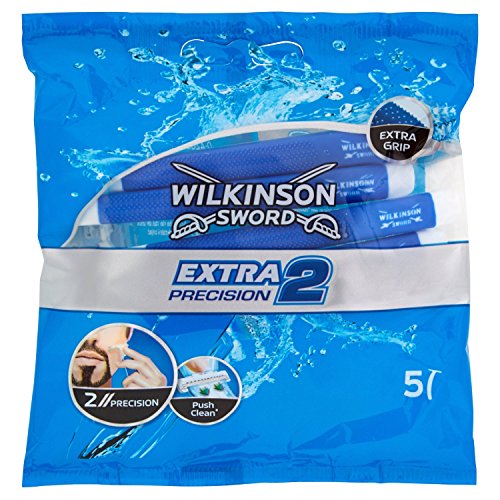 WilkinsonSword - RASOIO USA&GETTA EXTRA 2 PRECISION - Pack da 5 rasoi usa e getta per uomo