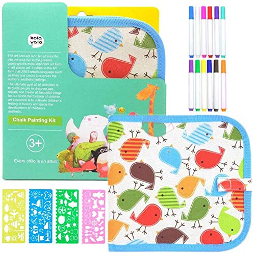 Portatile da Disegno per Bambini, Doodle Disegno Giocattoli per Bambini con 12 Colorati Penna Precoce Apprendimento Educativo Graffiti Disegno Tappetino,Reuseful Lavabile (Graffiti Tavolo Disegno)