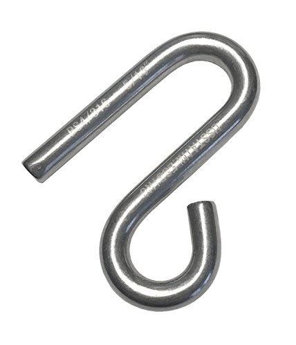 US Stainless Acciaio Inox 316 S Hook Open End And Narrow End 1/10,2 cm Marine Grade Cunningham