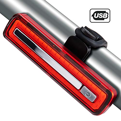 Volcano Eye Luce Posteriore per Bici, Fanale Posteriore per Bicicletta Ultra Luminoso in Rosso Alta Intensità Ricaricabile USB Impermeabile Lampada di Avvertimento LED per Sicurezza Casco Zaino