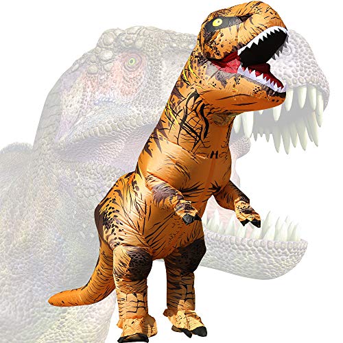JASHKE T- Rex Inflatable Costume Christmas Costumes Dinosaur Clothes Funny Toys Masquerade Dresses for Adult