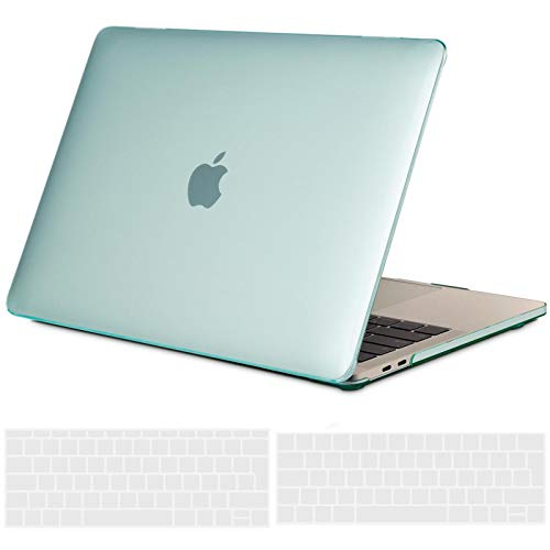 TECOOL Custodia MacBook PRO 13 Pollici 2019 2018 2017 2016 Case, Plastica Rigida Cover & Copertura della Tastiera per MacBook PRO 13.3 con/Senza Touch Bar A1706/ A1708/ A1989/ A2159 -Verde