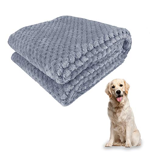 Xnuoyo Coperta Cane Coperta per Animale Coperta Gatto Coperta in Peluche A Doppio Strato Calda, Morbida E Confortevole, Adatta per Gatti E Cani di Taglia Grande Media E Piccola (Blu, 100 * 120CM)