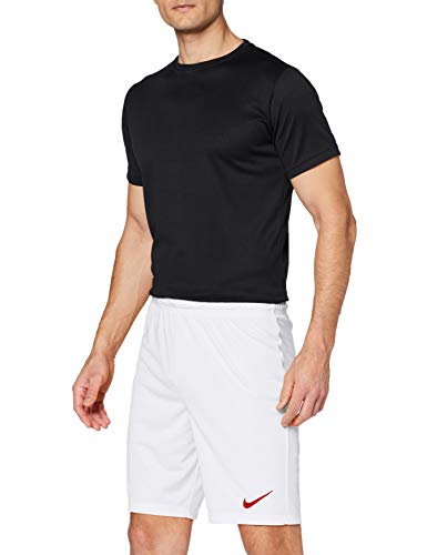 Nike Park II Knit Short NB, Pantaloncini Sportivi Uomo, Bianco (White/University Red 102), 44 (Taglia Produttore: Medium)