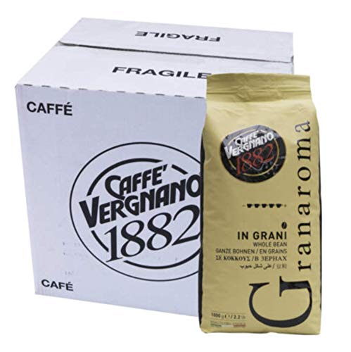 OFFERTA RISPARMIO - 6 sacchi da 1 Kg CAFFE' IN GRANI GRANAROMA Vergnano