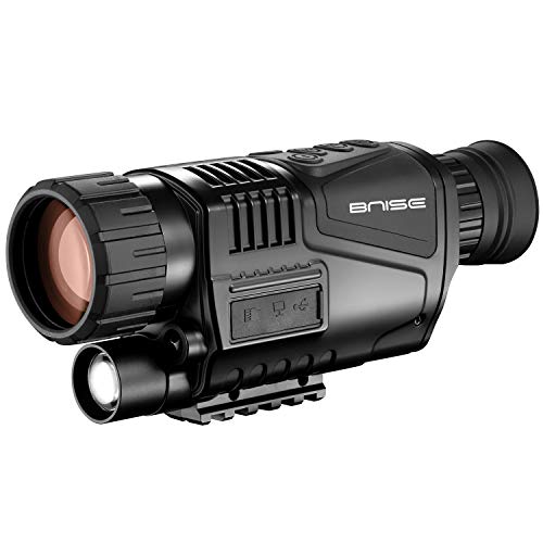 Visore Notturno Monoculare 8x40 a infrarossi con camera digitale HD con funzione di riproduzione video e uscita USB per la caccia e l’osservazione della natura fino a 150m nel buio. Scheda MicroSD