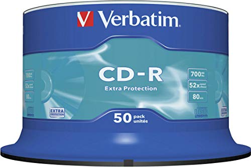 Verbatim CD-R 80MIN Datalife - Confezione da 50