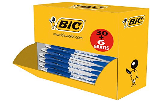 BIC Atlantis Classic Clip-on retractable ballpoint pen Blu 36pezzo(i), 36 Pezzi