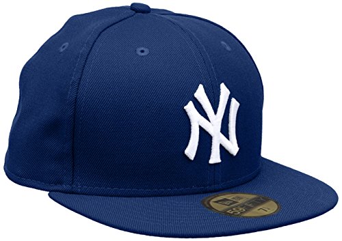New Era MLB Basic NY Yankees 59Fifty Fitted - Cappello con visiera, Blu (Royal/White), 7 0/1