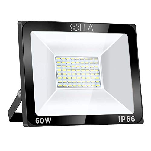 SOLLA Faretto a LED da 60W, IP66 Resistente all'acqua LED esterno, Luce Bianca 6000K, 4800LM