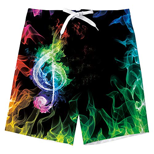 TUONROAD Costumi Bambino Ragazzi Mare 3D Stampato Bermuda da Bagno Asciugatura Rapida Costume Surf Pantaloncini 13-14 Anni