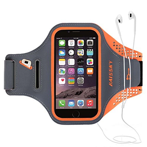 Fascia da Braccio Bracciale Sportiva Sweatproof Bracciale per Corsa Esercizi con Supporto Chiave e Riflettente Armband per iPhone X/XS/XR 8 Plus/7 Plus Samsung S8+ S7 Edge da Corsa Maratona Palestra