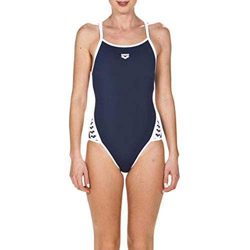 Arena W Team Stripe Super Fly Back, Costume Sportivo Donna, Blu (Navy/White), 44