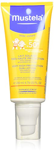 Mustela Latte Solare Protettivo Pelle Delicata SPF 50 + UVB – UVA, 200 ml