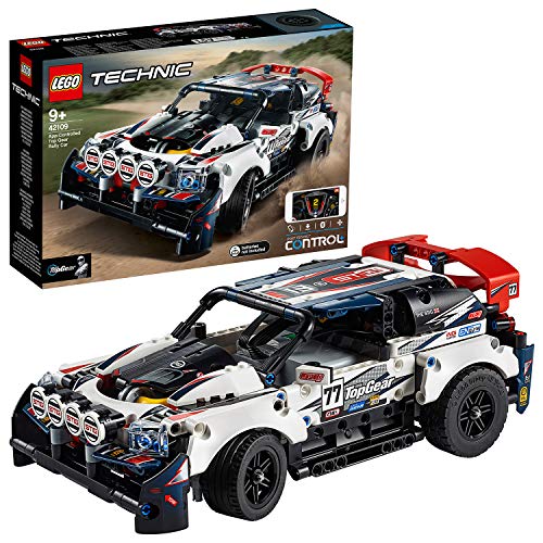LEGO - Technic R-Car Auto da Rally Top Gear Telecomandata Tramite l'App CONTROL+, Alimentata da Smart Hub con Motore XL e L con Dispositivo Intelligente a 3 Schermi, Set di Costruzioni, 42109