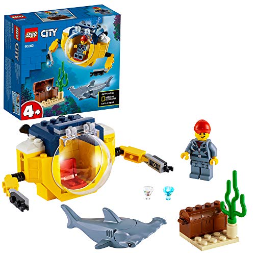 LEGO 60263 City Minisottomarino oceanico, Avventure acquatiche per i bambini dai 4 anni in poi