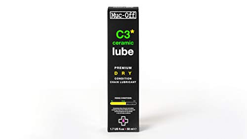 Muc-off, Lubrificante catena bici C3 Dry Lube, Multicolore (Mehrfarbig), 50 ml