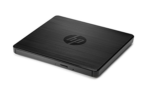 HP - PC Unità Esterna DVDRW, Riproduzione e Masterizzatore, Velocità 24X CD e 8X DVD, Compatibile Windows, Connessione USB, Dimensioni 144 x 137.5 x 14 mm, Peso 0.2 KG, Portatile, Veloce, Nero