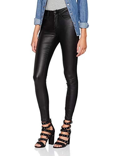 ONLY NOS Onlanne K Mid Waist Coated Jeans Noos, Jeans skinny Donna, Nero (Black), W29/L34 (Talla produttore: M)