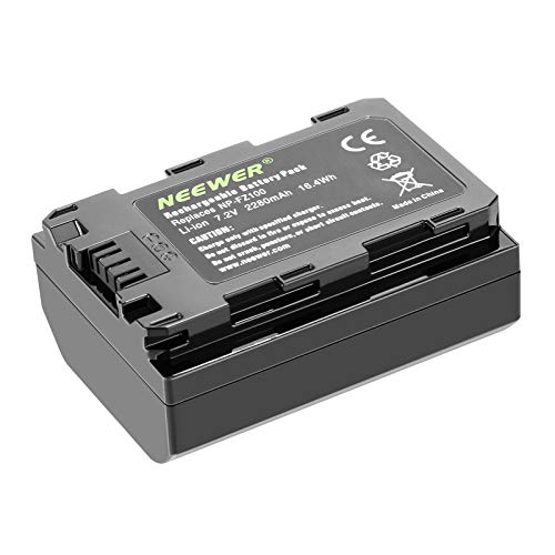 Neewer Batteria a Litio Ricaricabile Sostitutiva per Sony NP-FZ100 Compatibile con Sony A9 A7III A7RIII Fotocamera e Impugnatura VG-C3EM 7.2v 2280mAh 16.4Wh （Solo la batteria)