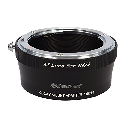 KECAY Anello Adattatore per Obiettivo per Nikon AI su Fotocamera Micro 4/3 M4/3 Micro Four Thirds compatibile con Panasonic Lumix G3 G10 GX1 GH1 GH2 GF3 GF5 GH4 Olympus PEN OM-D E-M5 E-M10 AI-M4/3