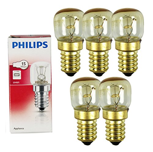 Philips,Philips Appliance Forno lampadina 230V E14 SES 57x25 mm 2700K EEK = E 5 Pezzi