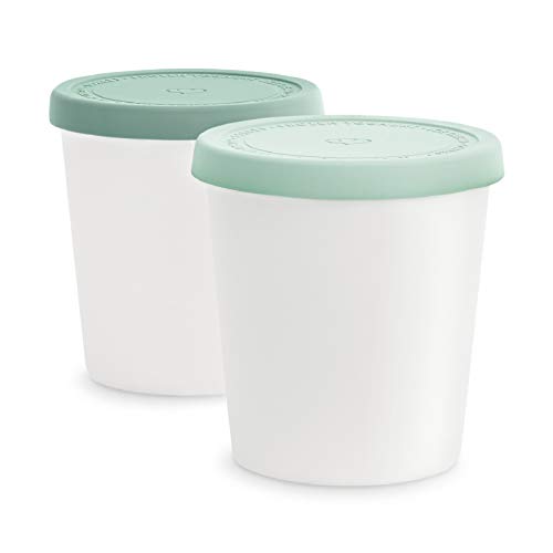 Set di Contenitori per Gelato da 2 Pezzi 1L, Contenitori Alimentari BPA-free, Contenitore Congelatore, Contenitore per Conservare