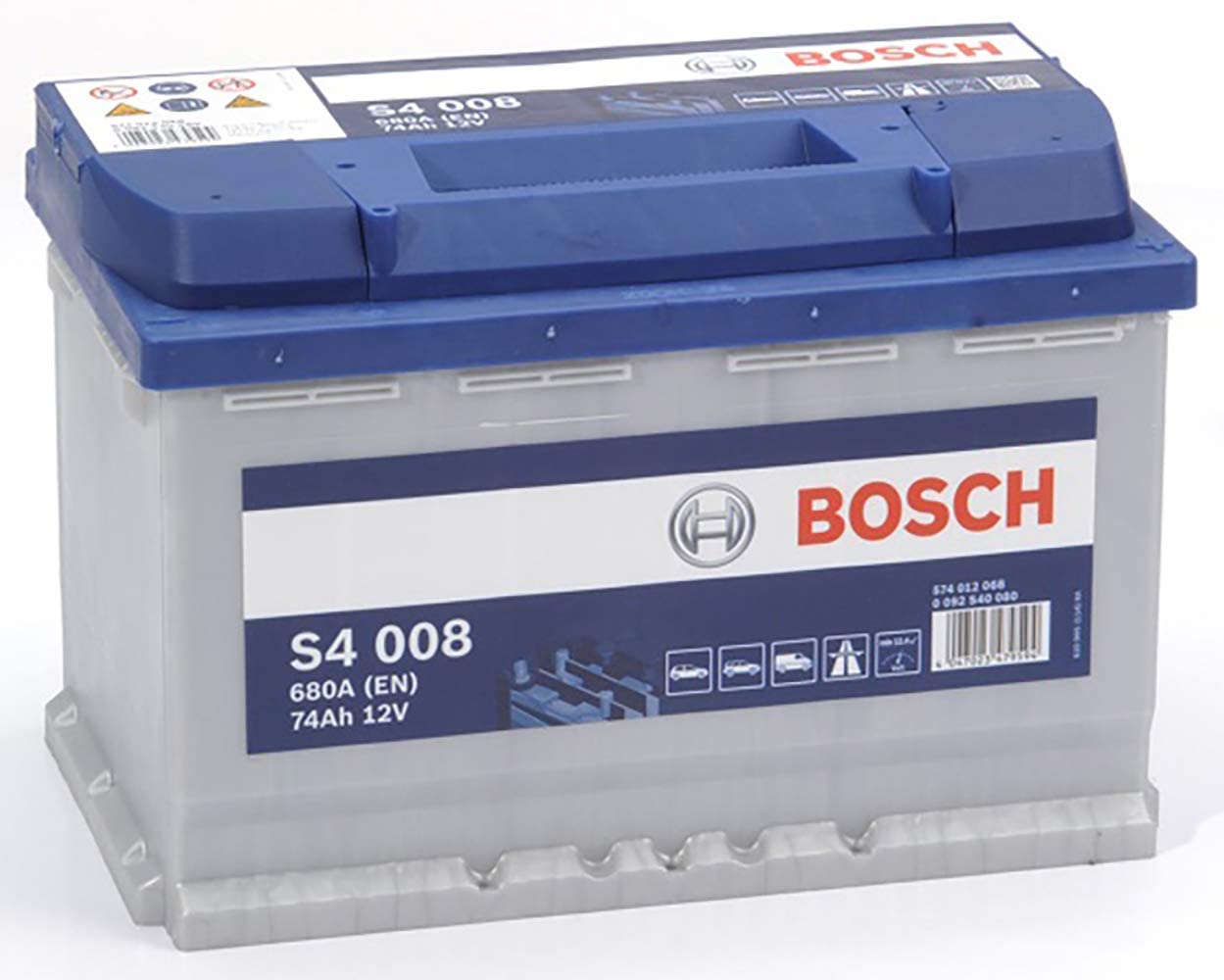 Bosch S4008 Batteria Auto 74A/h-680A