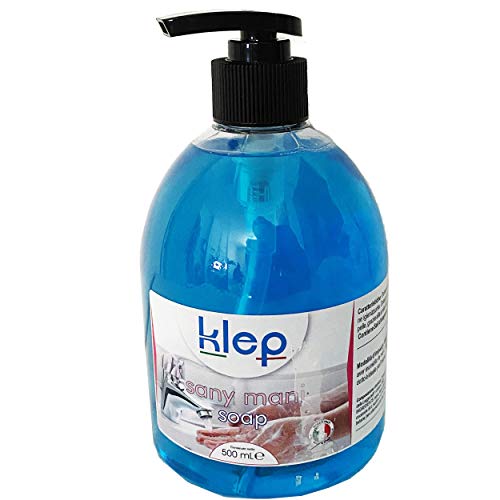 KLEP - Sany Mani Sapone lavamani igienizzante, detergente, sanificante, Antibatterico (500 ML)
