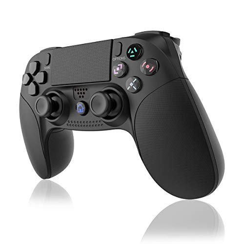 GEEMEE Controller Wireless per PS4, Controller Touch Panel con Doppia Vibrazione a Sei Assi e Audio, Bluetooth Senza Fili Gamepad Joystick Gamepad Gaming Controller per Playstation 4 / PRO/Slim