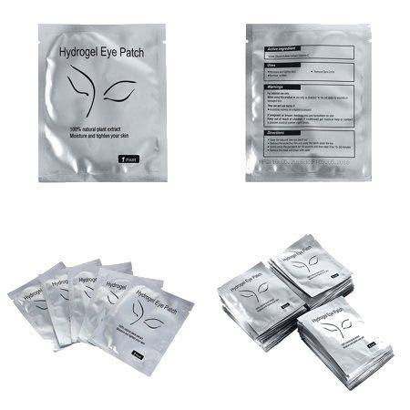 Locisne Eye Gel Pads- 100 paia di ciglia estensioni ciglia lint free sotto eye gel patch strumento di bellezza per Pro Salon Individual Extension Ciglia (100 borsa = 200 pezzi)