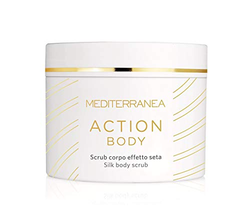 Mediterranea - Action Body - Scrub Corpo Esfoliante Effetto Seta con Sale Rosa dell'Himalaya e Oli Pregiati - 580 ml